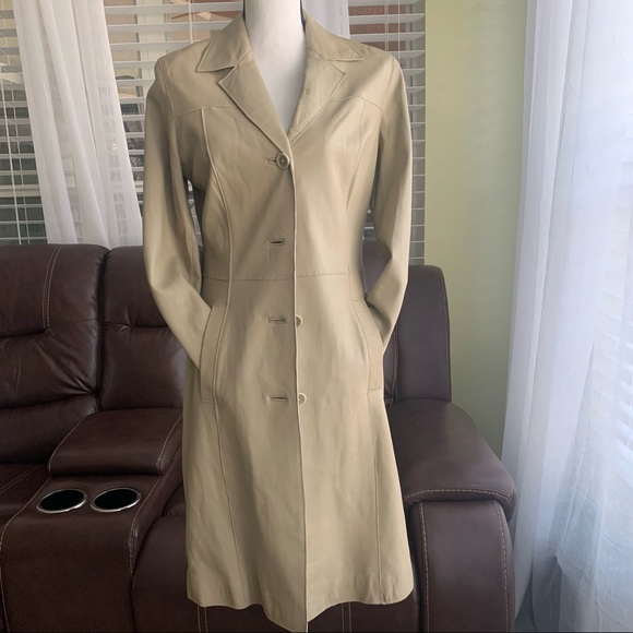INC International Concepts Jackets & Blazers - Inc tan leather jacket
